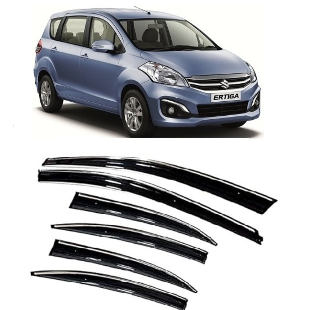 rain window door visor wind deflectors Ertiga Old - black